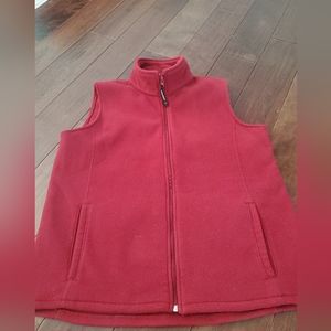 Ruby red vest women's size Large by Woolrich brand
